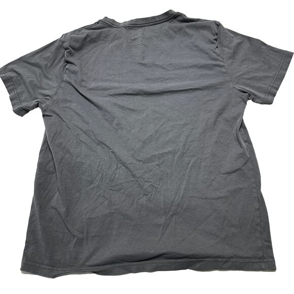 Hurley Tee Shirt Men Size L Gray Short Sleeve 100% Cotton Crew Neck Y2K Skater - Picture 2 of 6